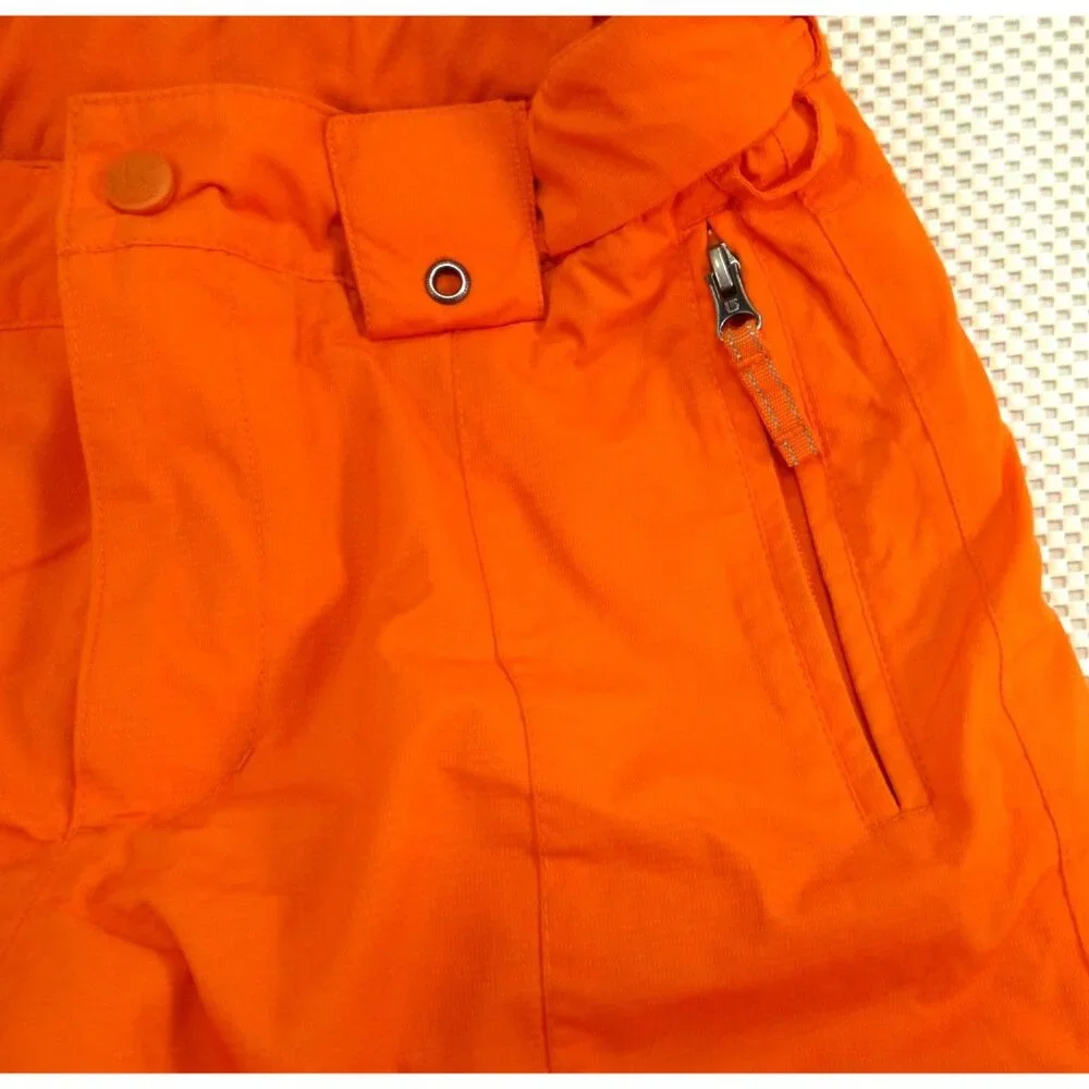 Burton Youth Orange Snow Pants US 14/16 EU 18-155 Durable Adjustable Waist Insul